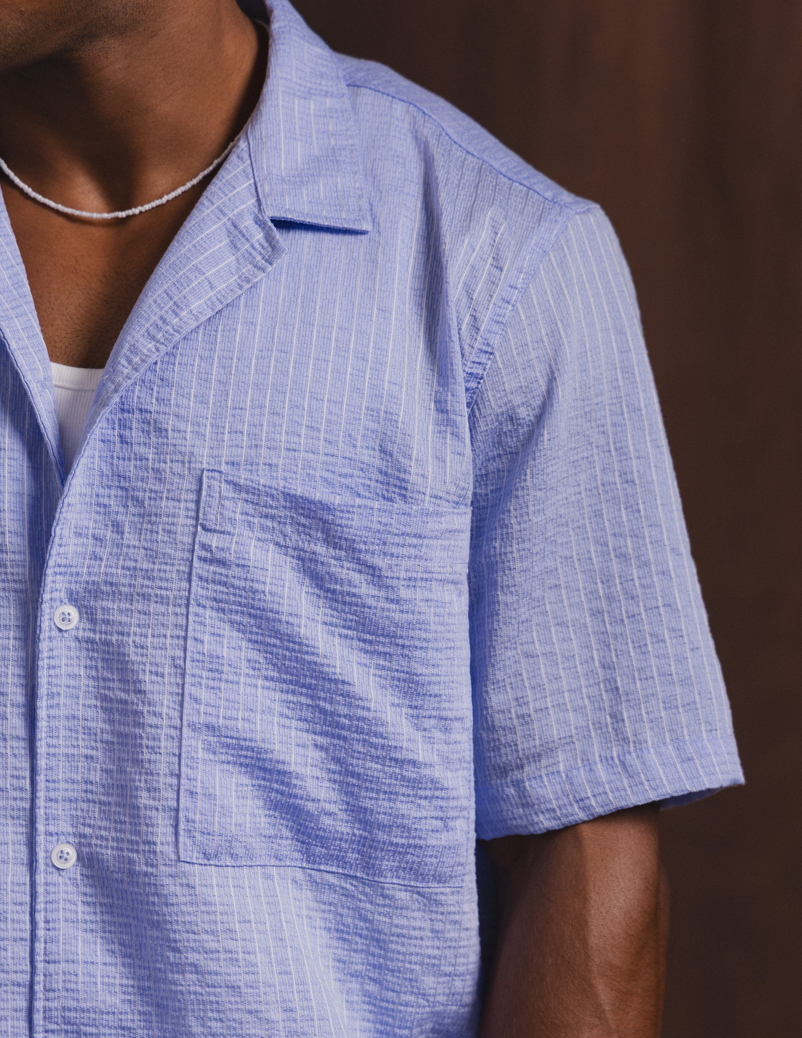 Oversized chest pocket detail shirt