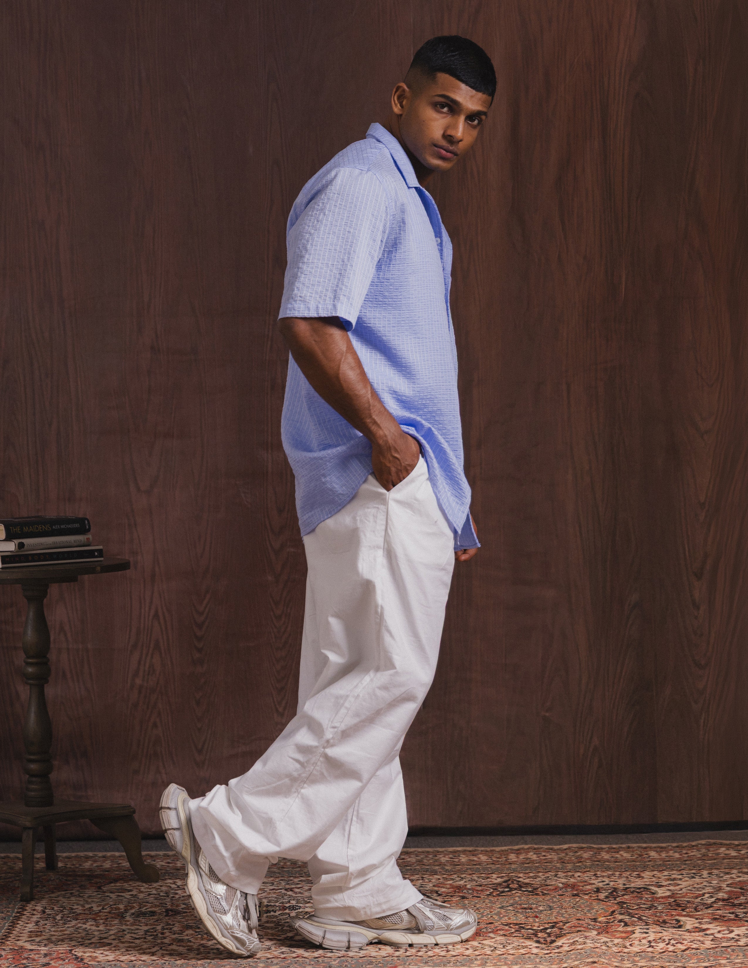Oversized chest pocket detail shirt