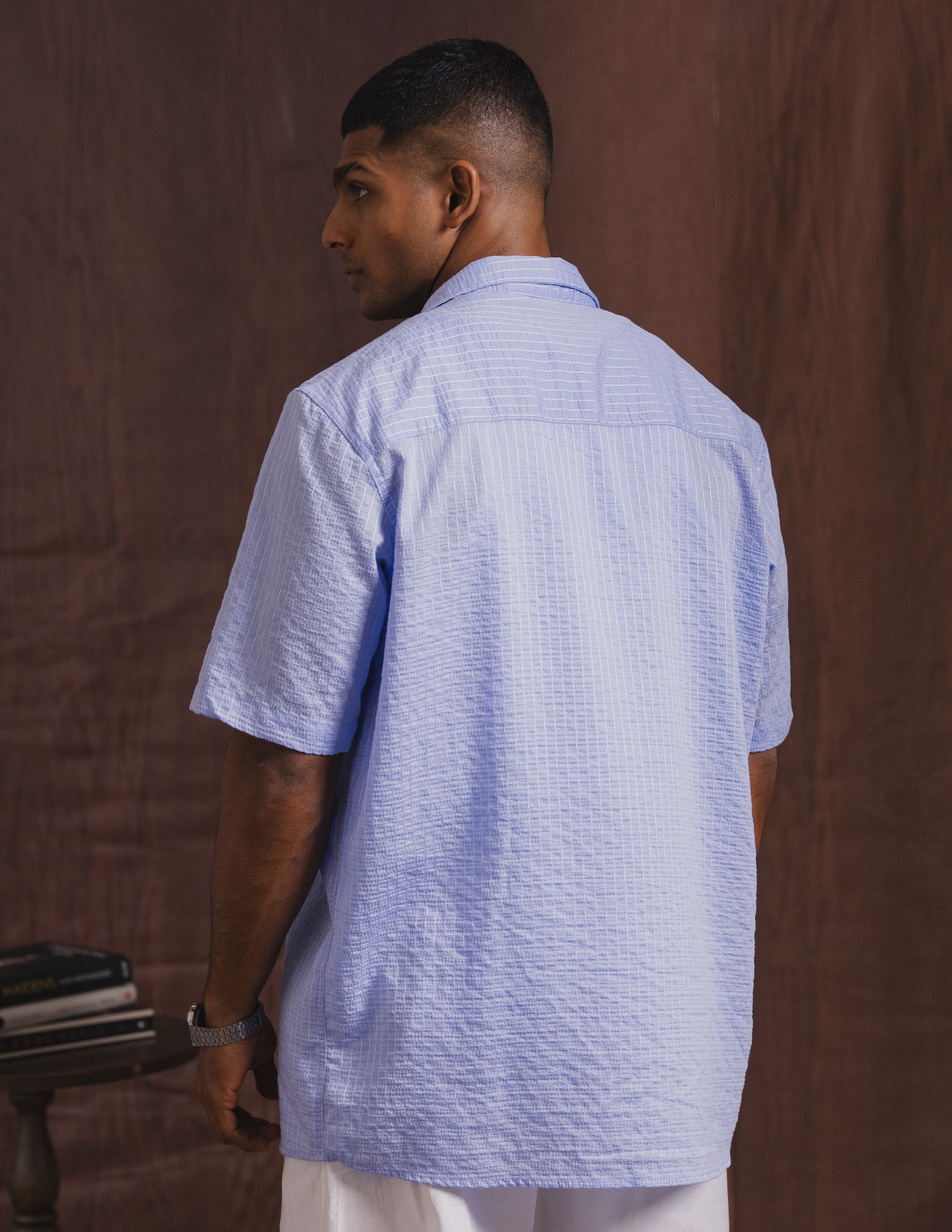 Oversized chest pocket detail shirt