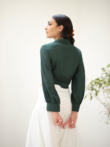 Asymmetrical Tiered Detail Midi Skirt