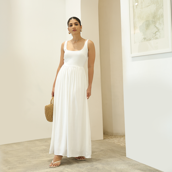 Round Neck Maxi Dress