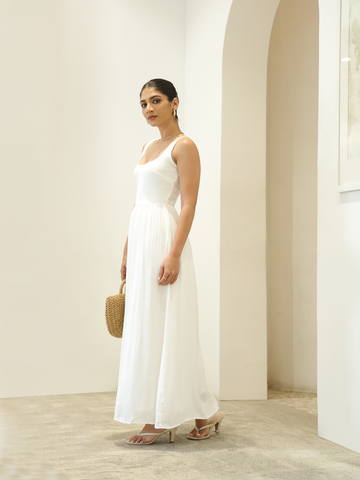 Round Neck Maxi Dress