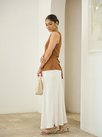 Button Down Sleeveless Top