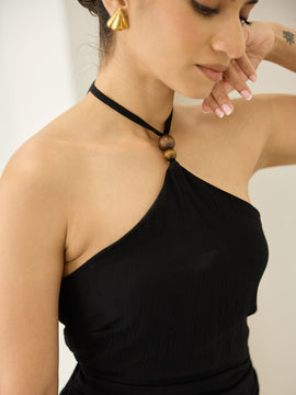 Bead  Detailed Sleeveless Top