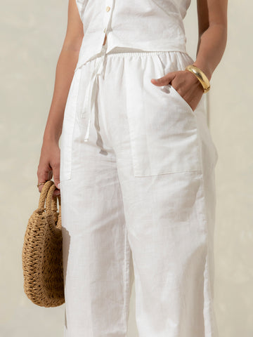 Drawstring Straight Leg Pant