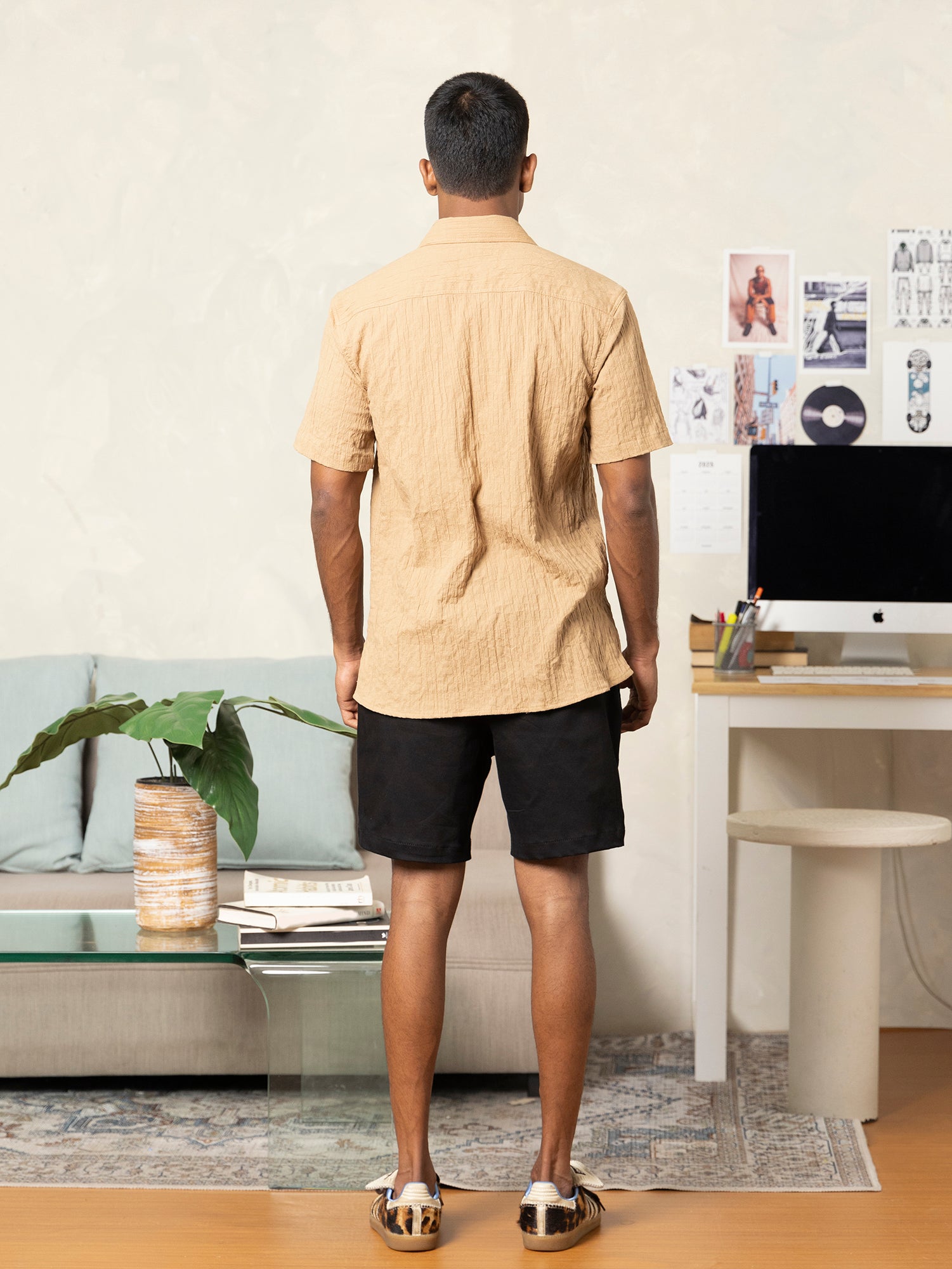 Short sleeve regular fit shirt