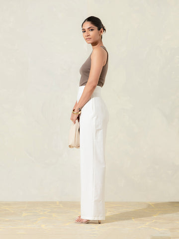 High Waist Straight Leg Pant