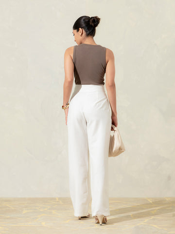 High Waist Straight Leg Pant