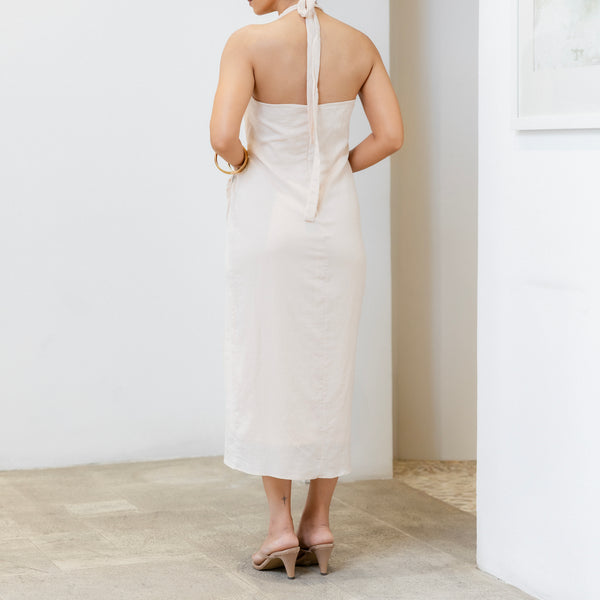 Halter Neck Wrap Dress