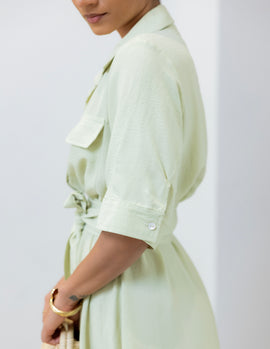 Tie Up Detail Maxi Dress