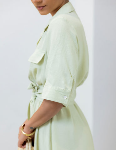 Tie Up Detail Maxi Dress