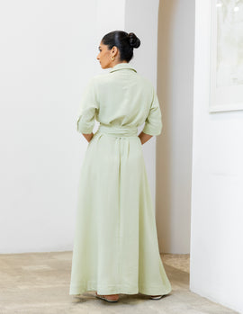 Tie Up Detail Maxi Dress