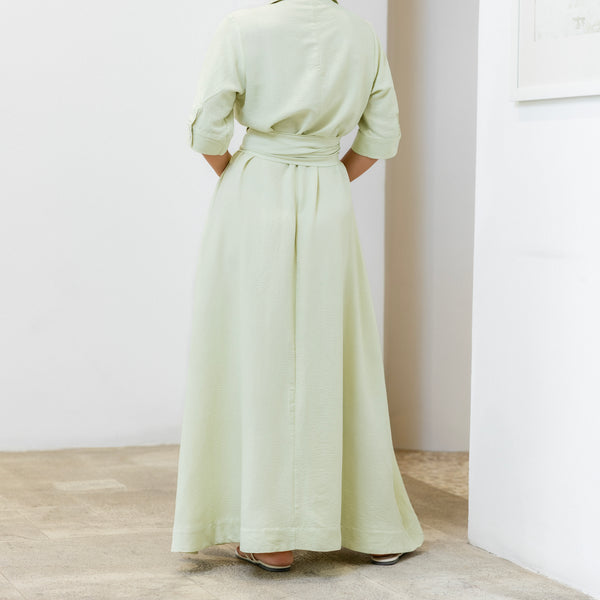 Tie Up Detail Maxi Dress