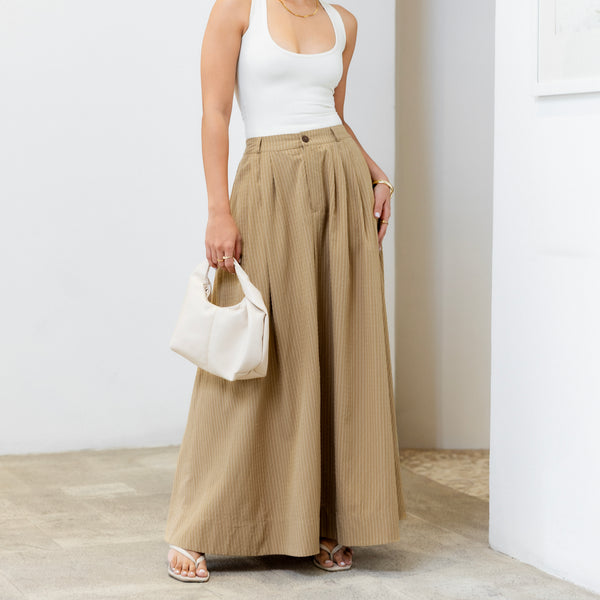 Back Elasticated Maxi Skirt