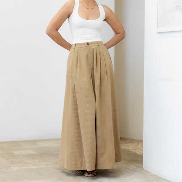 Back Elasticated Maxi Skirt