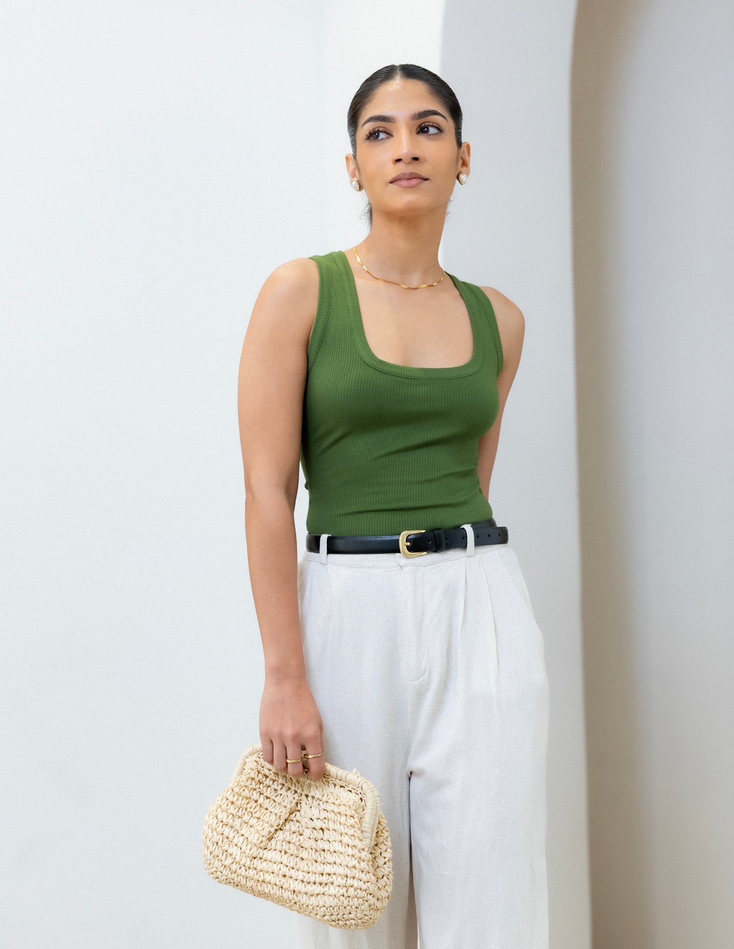 Scoop Neck Sleeveless Top