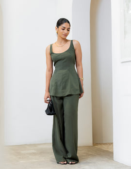High Waist Pleated Pant