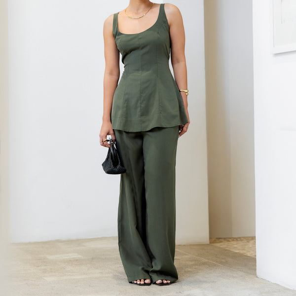 High Waist Pleated Pant