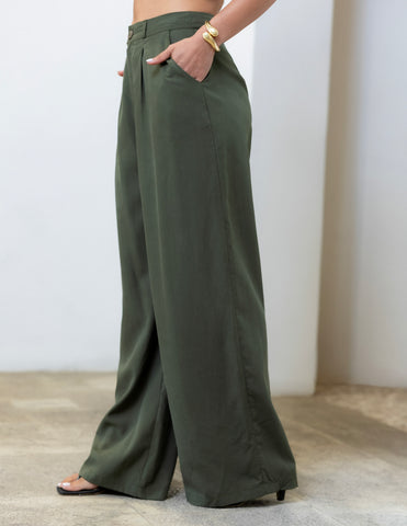 High Waist Pleated Pant