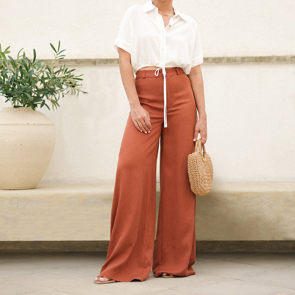 Elasticated Wide Leg Pant