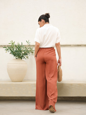 Elasticated Wide Leg Pant