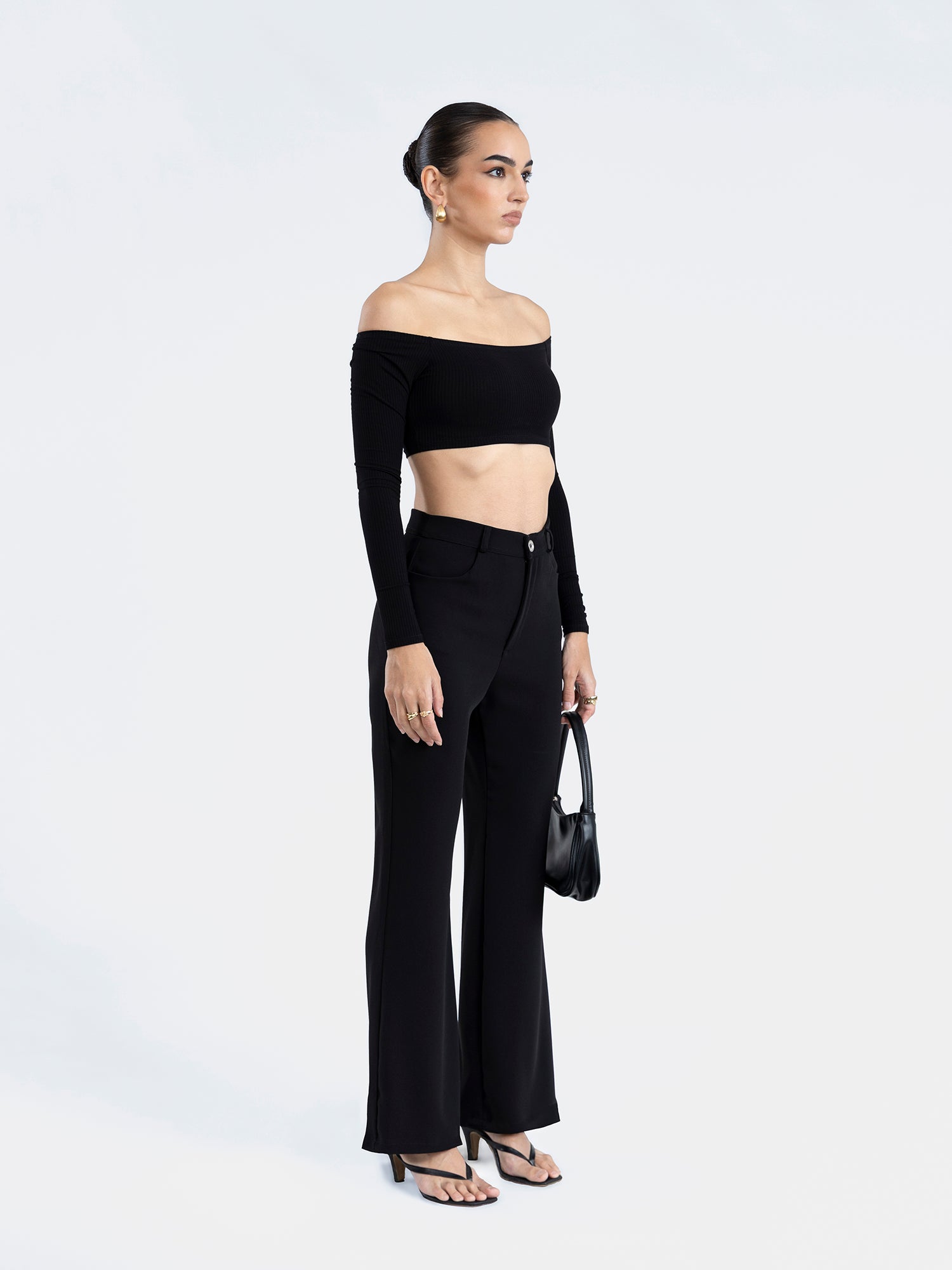 High Waist Boot Leg Pant