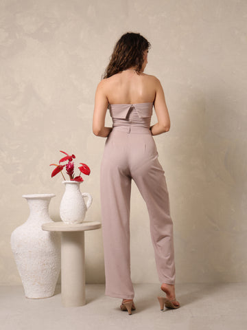 Pleat Detailed High Waist Pant