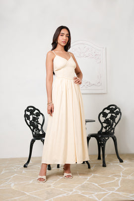 Bustier Detailed Maxi Dress