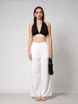 High Waist Wide Leg Pant