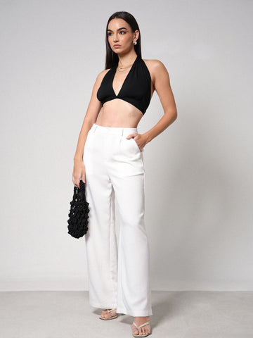 High Waist Wide Leg Pant