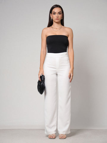 High Waist Straight Leg Pant