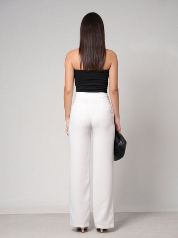 High Waist Straight Leg Pant