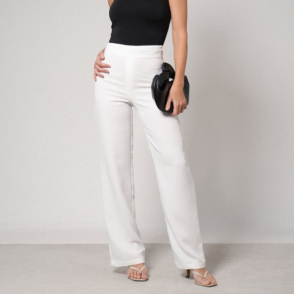 High Waist Straight Leg Pant