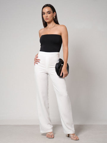 High Waist Straight Leg Pant