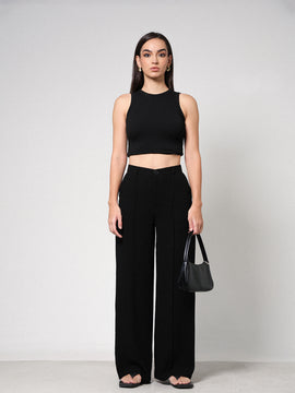 Seam Detailed Wide Leg pant