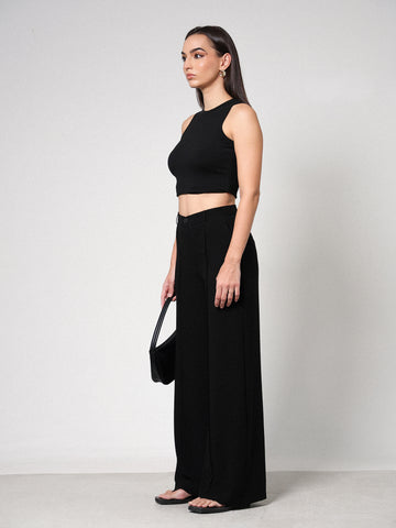 Seam Detailed Wide Leg pant