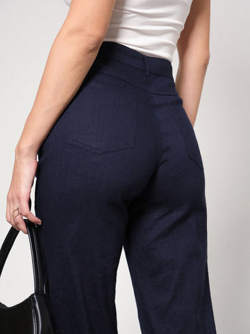 High Waist Straight Leg Pant