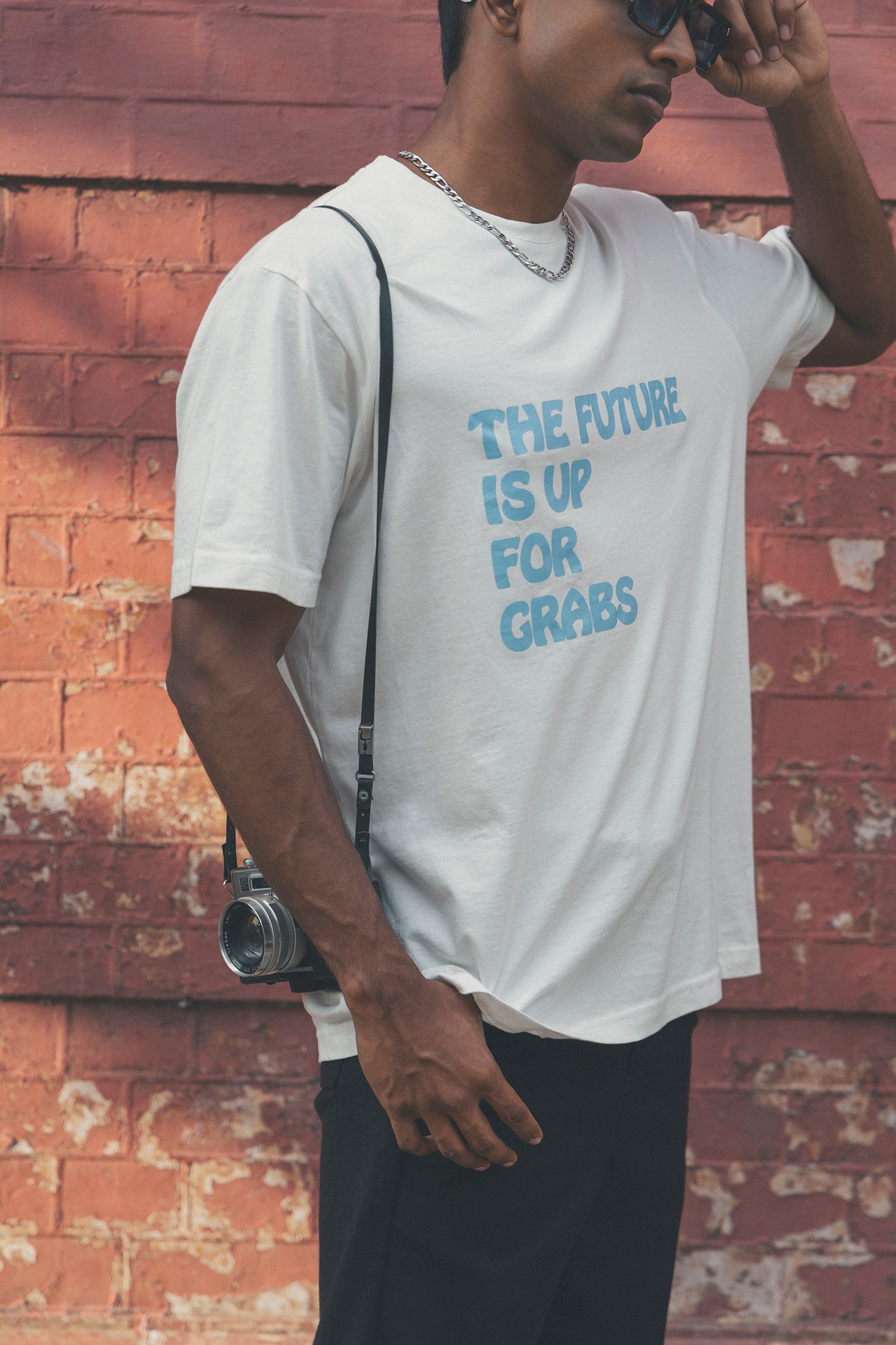 Slogan print t shirt