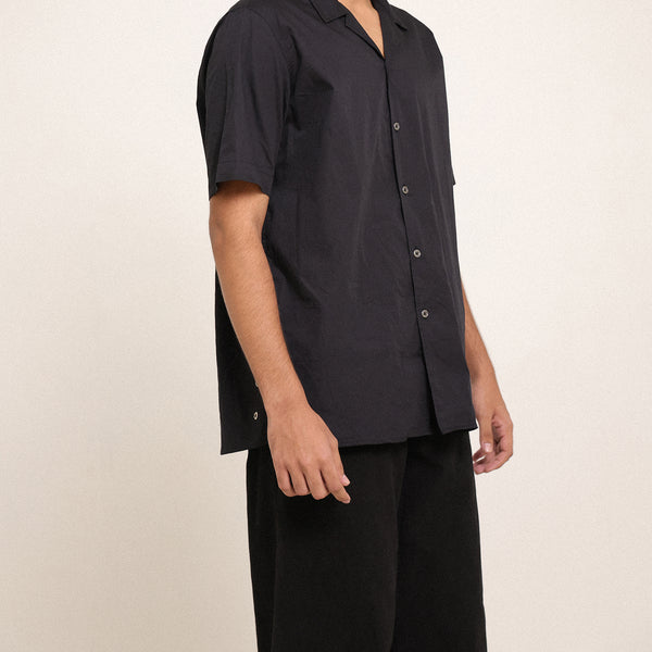 Side seam eyelet detiled cotton shirt