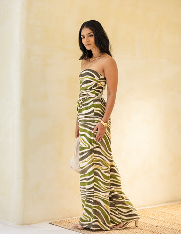 Asymetric Hem Detail Tube Top