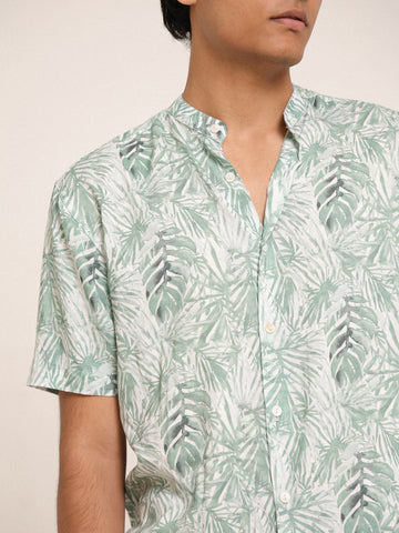 Printed detailed regular fit shirt