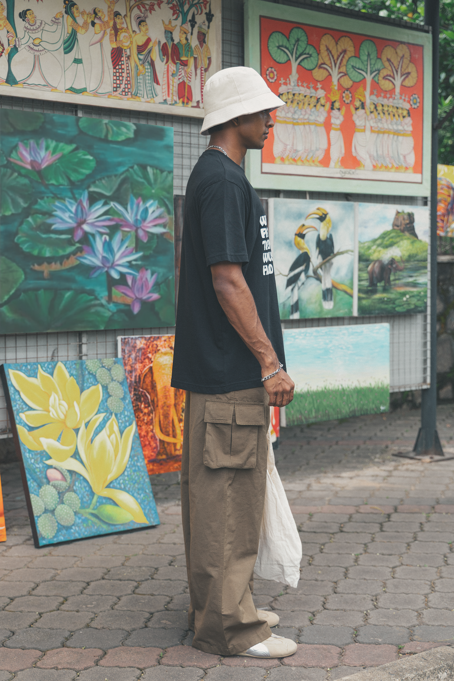 Slogan print t shirt