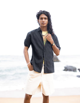 Btton down hidden placket shirt