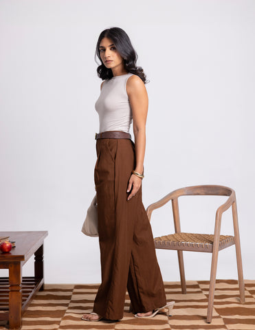 High Neck Body Fitted Top