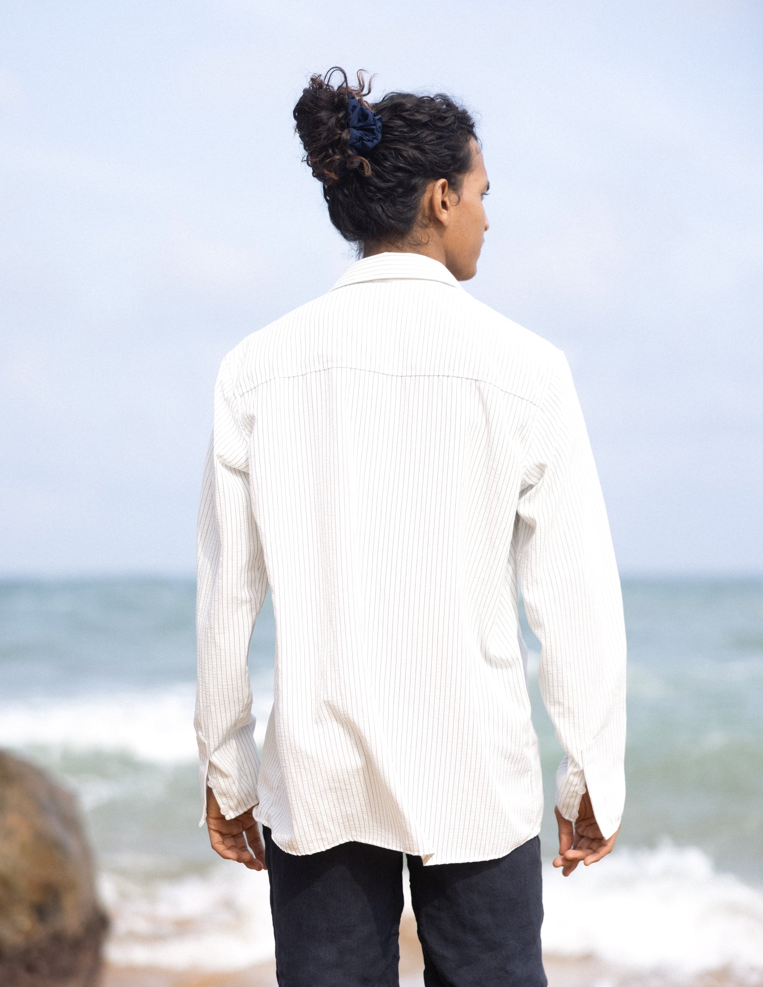 On fold placket & hidden placket detail shirt