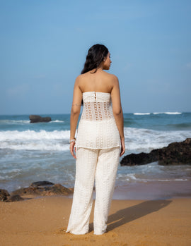 Side Slit Crochet Tube Top