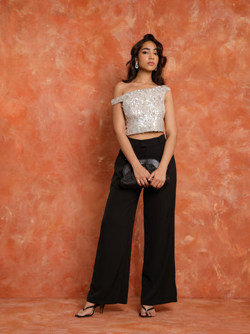 Front Pleated High Waist Pant