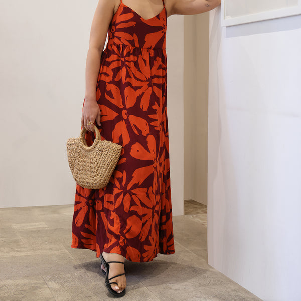 Printed Loose Fit Maxi Dress