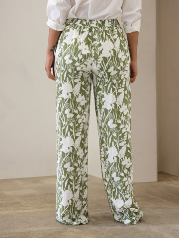 Back Elasticated Printed Pant