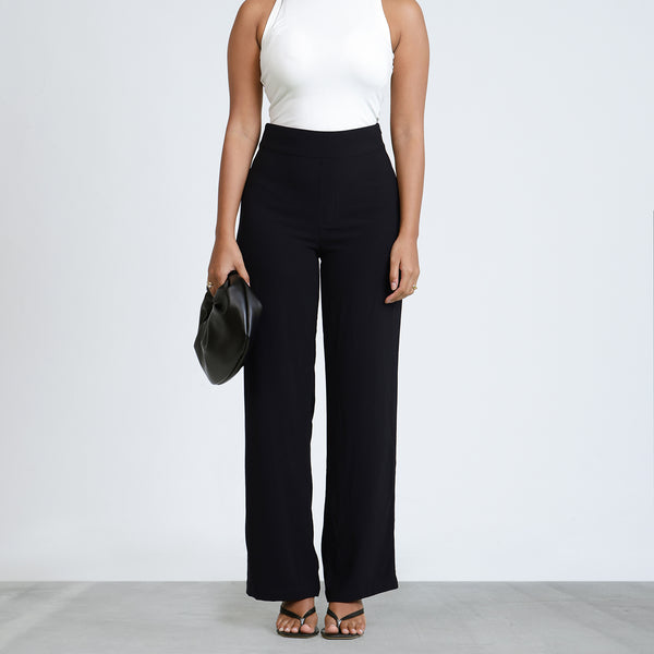 High Waist Straight Leg Pant